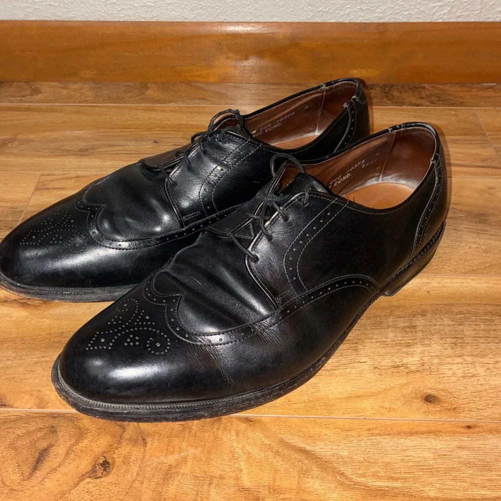 Allen Edmonds Kingswood Wingtip Leather Shoes, Made in USA- mens size 11.5